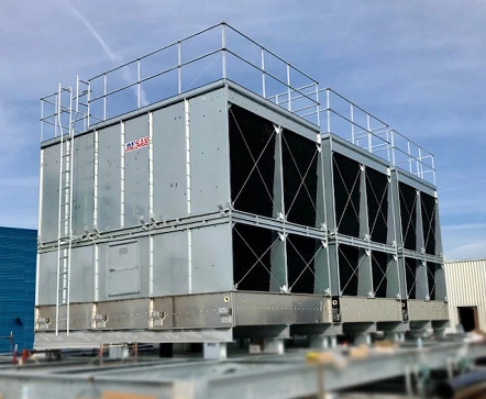 馬利橫流方型冷卻塔SC-300L電機/風機/減速器/填料大更換！